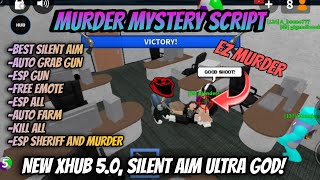 GOD Murder Mystery 2 Script SILENT AIM SUPER OP  Silent Aim Free Emote Grab Gun God Mode More [upl. by Patricio99]