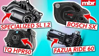 Whats the best lightweight ebike motor Bosch SX vs TQ HPR50 vs Fazua Ride 60 vs Specialized SL [upl. by Nylessej]