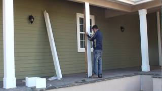 DIY l How to install patio PVC column wraps  FYPON [upl. by Lalla]