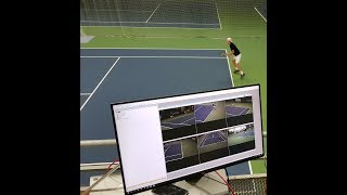 Tennis Biomechanics  markerless motion tracking [upl. by Poler]