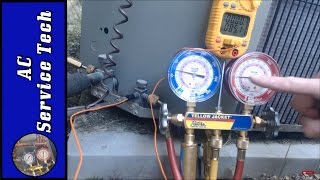 Charging Freon Checking the Freon R22 Refrigerant Charge Step By Step and How to tell if its Low [upl. by Skippy]