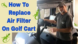 How to Replace the Air Filter for EZGO Golf Cart [upl. by Harbird]