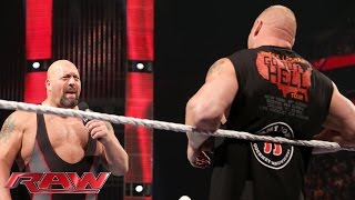 Brock Lesnar lays waste to Big Show Raw Oct 5 2015 [upl. by Siffre]