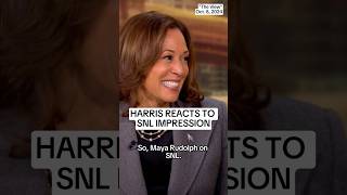 Harris reacts to SNL impression [upl. by Norac585]