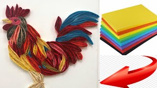 Quilling Art Quilling Craft idea Paper Quilling Hen Making Quiling art for BeginnersSarimanok [upl. by Annadroj]