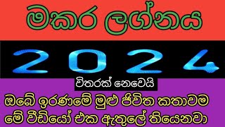 මකර ලග්නය 2024  lagna palapala 2024 makara [upl. by Latif743]