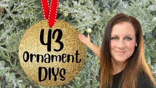 43 EASY Christmas Ornament DIYS to Make This Year [upl. by Nimaynib]