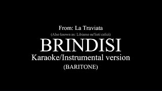 Libiamo nelieti calici Brindisi  Instrumental For Baritones [upl. by Airret]