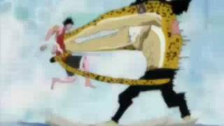 Luffy vs Lucci Rokuougan vs Jet Gatling Gun [upl. by Eward]