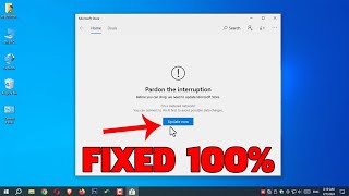 How To Fix Pardon The Interruption Microsoft Store  Microsoft Store Not Working Windows 10 11 Fix [upl. by Janyte]