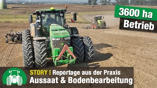 Agrargenossenschaft Göritz  Aussaat von Wintergetreide  ZSaatgut  John Deere Traktoren [upl. by Tulley]