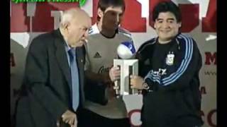 Messi Trofeo Di Stéfano Maradona MARCA [upl. by Neimad]