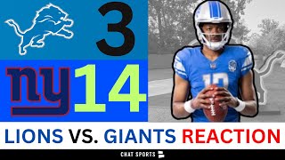 Lions Rumors amp News After Loss 314 Loss vs Giants  Hendon Hooker Sione Vaki and Jake Bates [upl. by Maren]