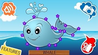 Aquatic Animals Dots Game for Kids [upl. by Freed]