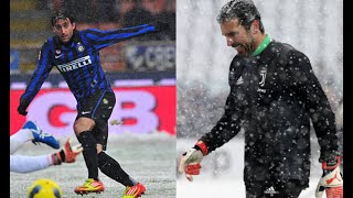 Partite sotto la neve in Serie A ❄️🌨️ Momenti magici [upl. by Carmina]