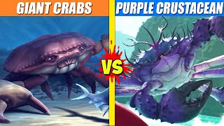 Giant Crab vs Purple Crustacean  SPORE [upl. by Mosira]