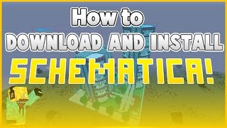 How to Dowload and Install Schematica with Forge and Schematics FASTEST And Easiest Tutorial [upl. by Farrington]