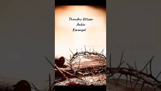 kalvari anbai ennidum velai  Tamil Christian song  Good Friday status song  Jesus WhatsApp [upl. by Aisatna]