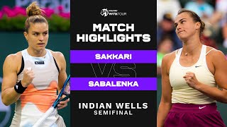 Aryna Sabalenka  2019 Indian Wells Third Round Tennis Channel Desk Interview [upl. by Rubbico]