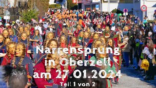 Highlights vom Narrensprung Oberzell am 27012024  Teil 1 von 2 [upl. by Saiasi]