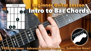 How to REALLY Play Bar Chords  A Beginner Guitar Tutorial [upl. by Eiramasil33]