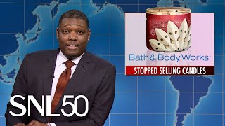 Weekend Update Bed Bath amp Beyond Pulls Offensive Candles from the Shelves  SNL [upl. by Wales]