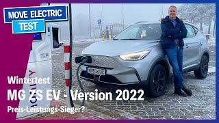 Wintertest  MG ZS EV Facelift 2022  AutobahnReichweite und Verbrauch  PreisLeistungssieger [upl. by Knute]