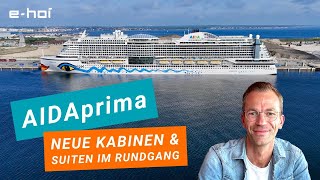 AIDA Cruises AIDAprima Rundgang mit neuen frischen Eindrücken von Bord [upl. by Ellimac]