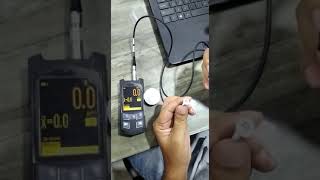 Coating Thickness Tester with PH3 Probe On Fastener [upl. by Ordisy]