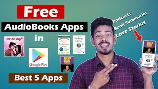 Free Audiobook apps  Best 5 Audiobook Apps in Play Store [upl. by Yoko885]