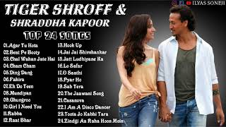 TIGER SHROFF TOP 24 SONGS  Tiger Shroff mashup jukebox  tiger Shroff mix album  all songs [upl. by Adeirf]