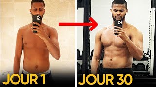 JE ME SUIS ENTRAINÉ 30 JOURS COMME UN BODYBUILDER  MA TRANSFORMATION PHYSIQUE [upl. by Nnylav]