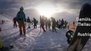 snowboarding DamülsMellau  great powder day [upl. by Enelyaj]