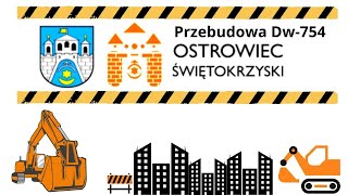 Przebudowa Dw754 Ostrowiec Św 28122023 [upl. by Langston]