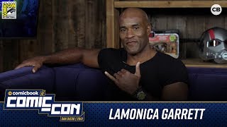 LaMonica Garrett Talks Arrowverse  San Diego ComicCon 2019 Interview [upl. by Zetnom]