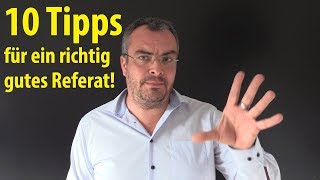 10 Tipps  für ein richtig gutes Referat  Lehrerschmidt [upl. by Animaj]