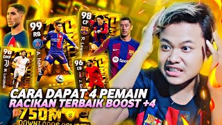 GRATIS HAKIMI 99  RACIKAN BOOST 4 CARA DAPAT 4 PEMAIN KARTU EMAS EFOOTBALL 2024 MOBILE [upl. by Helbonnas751]