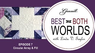 Episode 7  Best of Both Worlds  Calendar Quilt Circular Array amp Fill [upl. by Gardie]