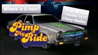 PimpMyRide Calvins 1977 Chevrolet Malibu First GAS Galpin car xzibit UFO Where are they now [upl. by Tega]