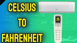 HOW TO SWITCH OR CHANGE CELSIUS TO FAHRENHEIT ON MINI SPLITS DUCTLESS AIR CONDITIONING SYSTEMS [upl. by Silvers]