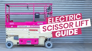 JLG Electric Scissor Lift Guide  Pink Boots Hire [upl. by Akihsar]