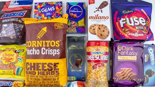 LOTS OF CANDIES SNACKS COOKIES AND MORE CHOCOLATE MOUTH WATERING VIDEO ASMR [upl. by Elstan]