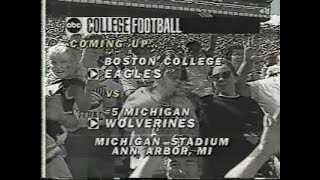 1994 Boston College  Michigan Sept 3rd ABC College Football [upl. by Jenkins]