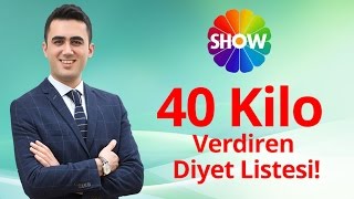 40 Kilo Verdiren Diyet Listesi  Diyetisyen Emre Uzun [upl. by Akino]