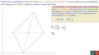 Terzo anno  Punto medio di un segmento  Baricentro di un triangolo [upl. by Marih]