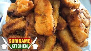 Surinaamse Bakabana Baka Bana Recept  Surinamese Baked Bana Recipe  Suriname Kitchen [upl. by Ffoeg953]