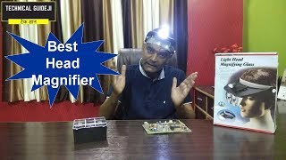 Best Head Magnifier with LED Light  Review and Demo of Headband Magnifying Glasses [upl. by Suirred723]