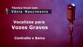 Vocalises para Vozes Graves Aula de Canto [upl. by Peirce873]