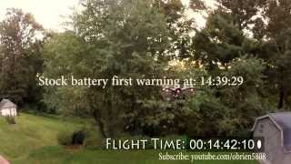 Round Two Yuneec Q500 Stock Battery vs Q500 Series Venom Battery [upl. by Uzziel]