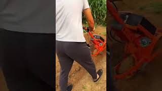 48V rechargeable micro tiller rechargeable tiller electric weeding and ditching machine one mach [upl. by Yxel977]